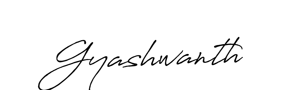 How to make Gyashwanth name signature. Use Antro_Vectra_Bolder style for creating short signs online. This is the latest handwritten sign. Gyashwanth signature style 7 images and pictures png