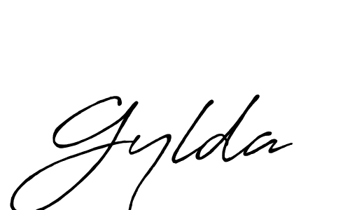 Create a beautiful signature design for name Gylda. With this signature (Antro_Vectra_Bolder) fonts, you can make a handwritten signature for free. Gylda signature style 7 images and pictures png