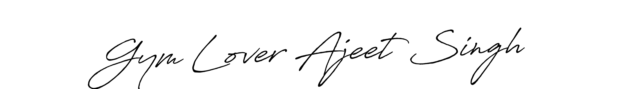 How to make Gym Lover Ajeet Singh signature? Antro_Vectra_Bolder is a professional autograph style. Create handwritten signature for Gym Lover Ajeet Singh name. Gym Lover Ajeet Singh signature style 7 images and pictures png