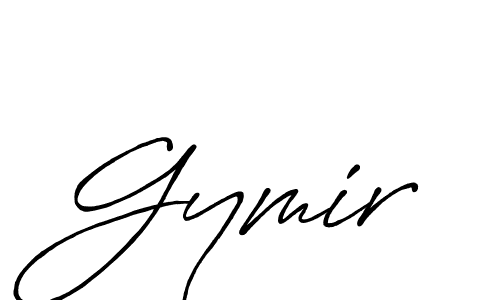 Create a beautiful signature design for name Gymir. With this signature (Antro_Vectra_Bolder) fonts, you can make a handwritten signature for free. Gymir signature style 7 images and pictures png