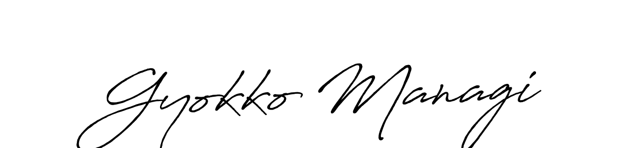 This is the best signature style for the Gyokko Managi name. Also you like these signature font (Antro_Vectra_Bolder). Mix name signature. Gyokko Managi signature style 7 images and pictures png