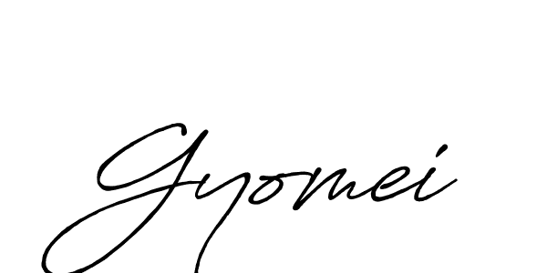 Design your own signature with our free online signature maker. With this signature software, you can create a handwritten (Antro_Vectra_Bolder) signature for name Gyomei. Gyomei signature style 7 images and pictures png