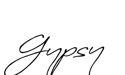 How to make Gypsy signature? Antro_Vectra_Bolder is a professional autograph style. Create handwritten signature for Gypsy name. Gypsy signature style 7 images and pictures png