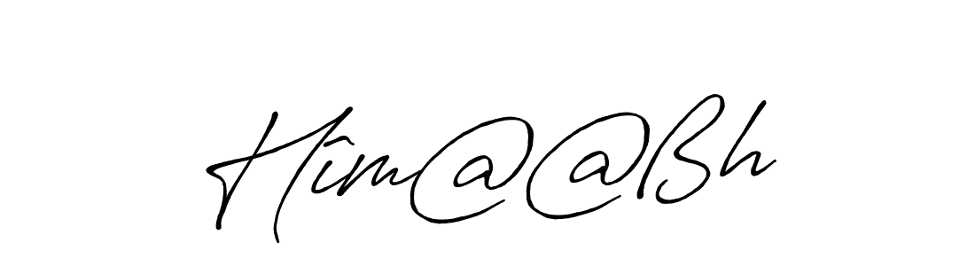 Create a beautiful signature design for name Hîm@@ßhū. With this signature (Antro_Vectra_Bolder) fonts, you can make a handwritten signature for free. Hîm@@ßhū signature style 7 images and pictures png