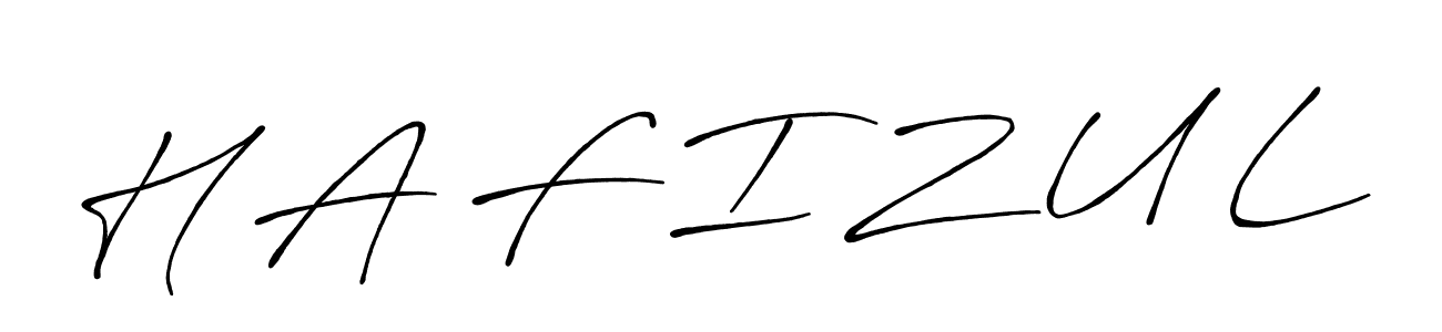 if you are searching for the best signature style for your name H A F I Z U L. so please give up your signature search. here we have designed multiple signature styles  using Antro_Vectra_Bolder. H A F I Z U L signature style 7 images and pictures png