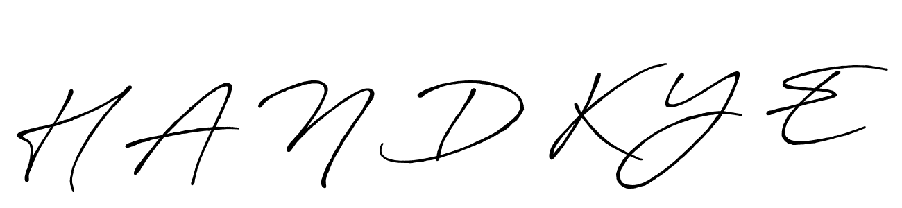 You should practise on your own different ways (Antro_Vectra_Bolder) to write your name (H A N D K Y E) in signature. don't let someone else do it for you. H A N D K Y E signature style 7 images and pictures png