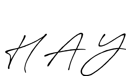 H A Y stylish signature style. Best Handwritten Sign (Antro_Vectra_Bolder) for my name. Handwritten Signature Collection Ideas for my name H A Y. H A Y signature style 7 images and pictures png