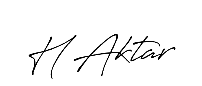 The best way (Antro_Vectra_Bolder) to make a short signature is to pick only two or three words in your name. The name H Aktar include a total of six letters. For converting this name. H Aktar signature style 7 images and pictures png