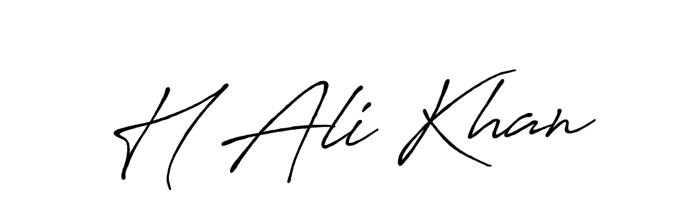 Make a beautiful signature design for name H Ali Khan. Use this online signature maker to create a handwritten signature for free. H Ali Khan signature style 7 images and pictures png