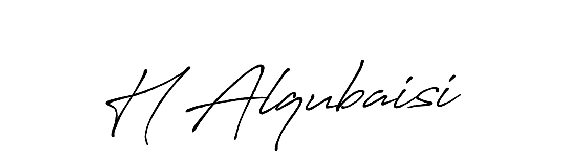 How to make H Alqubaisi signature? Antro_Vectra_Bolder is a professional autograph style. Create handwritten signature for H Alqubaisi name. H Alqubaisi signature style 7 images and pictures png