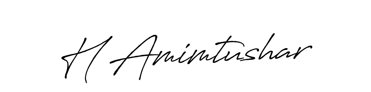Use a signature maker to create a handwritten signature online. With this signature software, you can design (Antro_Vectra_Bolder) your own signature for name H Amimtushar. H Amimtushar signature style 7 images and pictures png