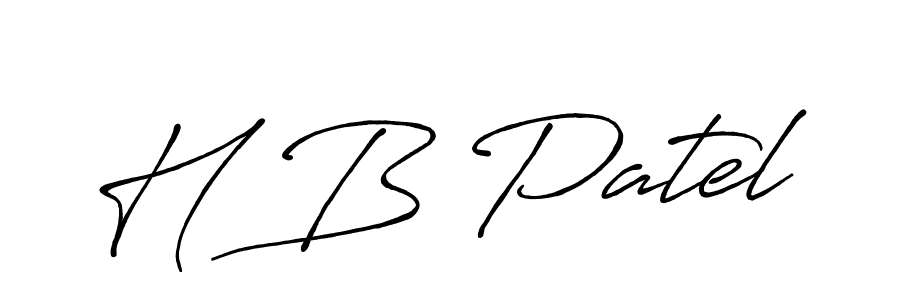 Similarly Antro_Vectra_Bolder is the best handwritten signature design. Signature creator online .You can use it as an online autograph creator for name H B Patel. H B Patel signature style 7 images and pictures png