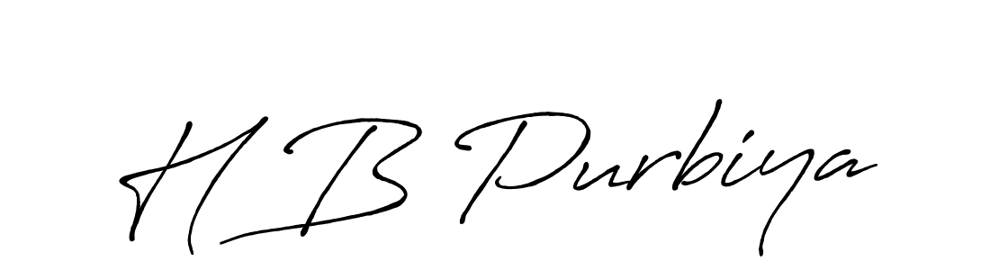 Best and Professional Signature Style for H B Purbiya. Antro_Vectra_Bolder Best Signature Style Collection. H B Purbiya signature style 7 images and pictures png