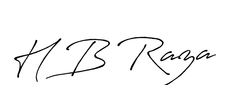 Design your own signature with our free online signature maker. With this signature software, you can create a handwritten (Antro_Vectra_Bolder) signature for name H B Raza. H B Raza signature style 7 images and pictures png