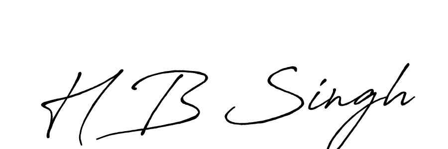 You should practise on your own different ways (Antro_Vectra_Bolder) to write your name (H B Singh) in signature. don't let someone else do it for you. H B Singh signature style 7 images and pictures png