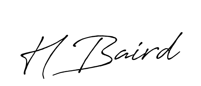 Design your own signature with our free online signature maker. With this signature software, you can create a handwritten (Antro_Vectra_Bolder) signature for name H Baird. H Baird signature style 7 images and pictures png