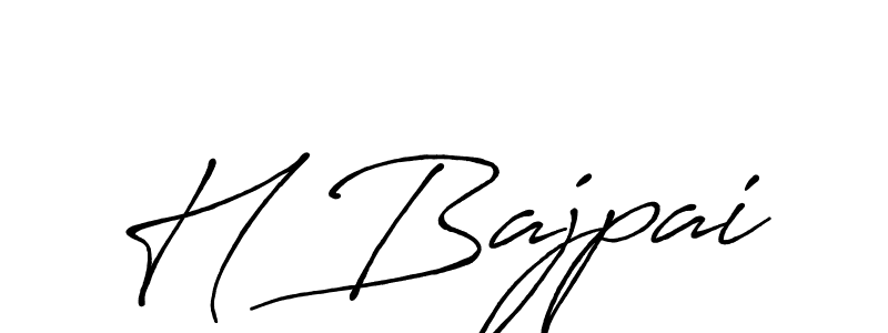 Make a beautiful signature design for name H Bajpai. Use this online signature maker to create a handwritten signature for free. H Bajpai signature style 7 images and pictures png
