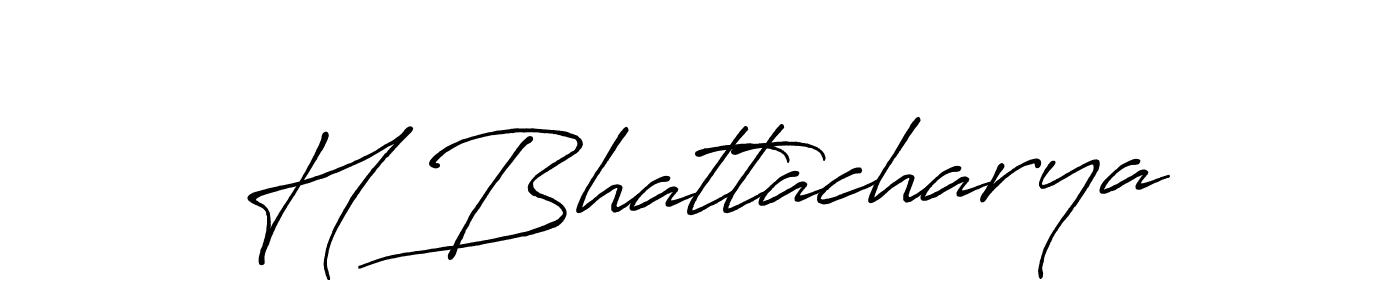 Similarly Antro_Vectra_Bolder is the best handwritten signature design. Signature creator online .You can use it as an online autograph creator for name H Bhattacharya. H Bhattacharya signature style 7 images and pictures png