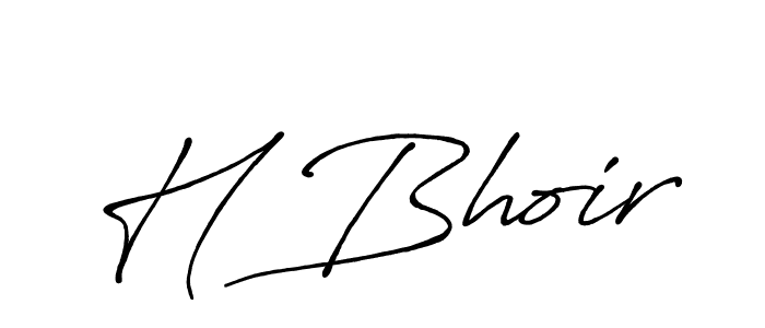 How to make H Bhoir signature? Antro_Vectra_Bolder is a professional autograph style. Create handwritten signature for H Bhoir name. H Bhoir signature style 7 images and pictures png