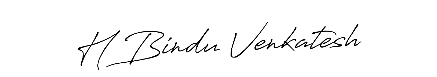 Also we have H Bindu Venkatesh name is the best signature style. Create professional handwritten signature collection using Antro_Vectra_Bolder autograph style. H Bindu Venkatesh signature style 7 images and pictures png