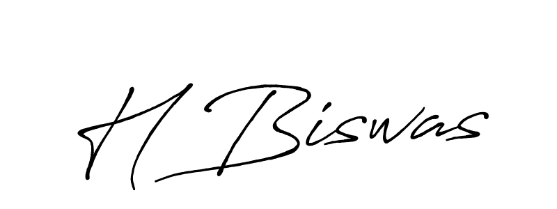 Antro_Vectra_Bolder is a professional signature style that is perfect for those who want to add a touch of class to their signature. It is also a great choice for those who want to make their signature more unique. Get H Biswas name to fancy signature for free. H Biswas signature style 7 images and pictures png