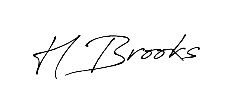 Best and Professional Signature Style for H Brooks. Antro_Vectra_Bolder Best Signature Style Collection. H Brooks signature style 7 images and pictures png