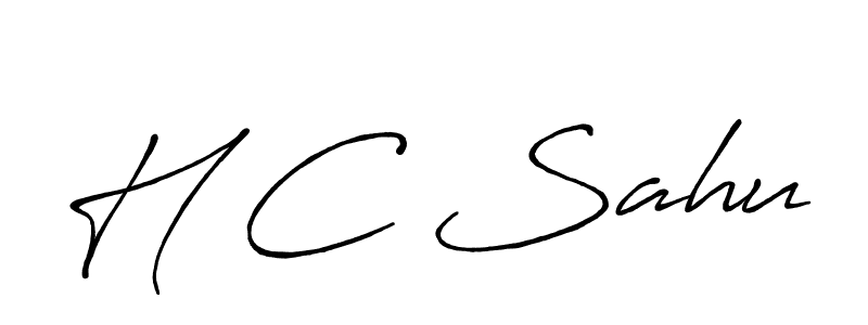 How to make H C Sahu signature? Antro_Vectra_Bolder is a professional autograph style. Create handwritten signature for H C Sahu name. H C Sahu signature style 7 images and pictures png