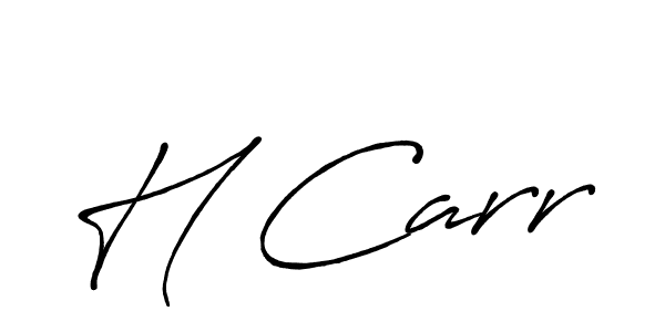 How to make H Carr name signature. Use Antro_Vectra_Bolder style for creating short signs online. This is the latest handwritten sign. H Carr signature style 7 images and pictures png