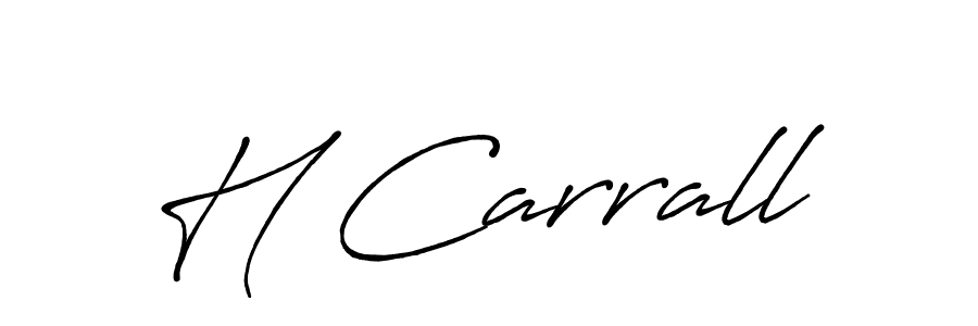 Make a beautiful signature design for name H Carrall. Use this online signature maker to create a handwritten signature for free. H Carrall signature style 7 images and pictures png