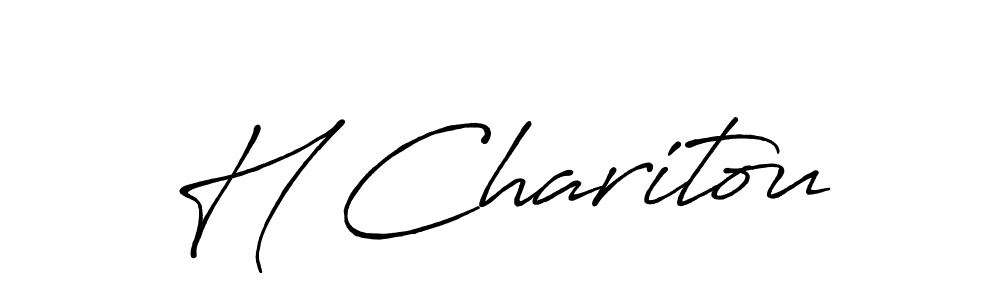 How to Draw H Charitou signature style? Antro_Vectra_Bolder is a latest design signature styles for name H Charitou. H Charitou signature style 7 images and pictures png