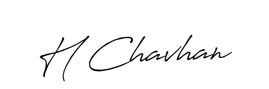 How to Draw H Chavhan signature style? Antro_Vectra_Bolder is a latest design signature styles for name H Chavhan. H Chavhan signature style 7 images and pictures png