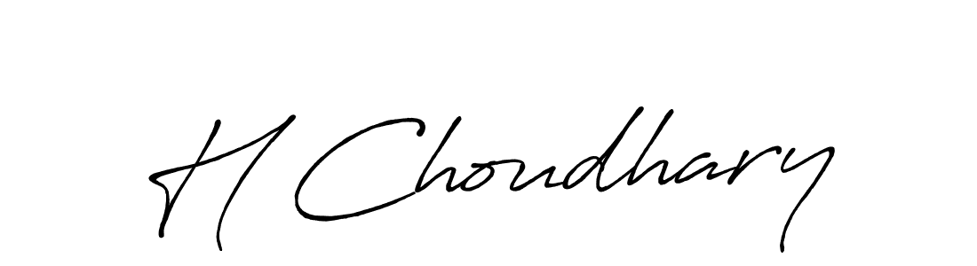 How to Draw H Choudhary signature style? Antro_Vectra_Bolder is a latest design signature styles for name H Choudhary. H Choudhary signature style 7 images and pictures png