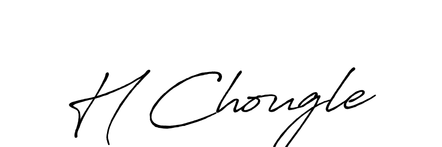 Best and Professional Signature Style for H Chougle. Antro_Vectra_Bolder Best Signature Style Collection. H Chougle signature style 7 images and pictures png