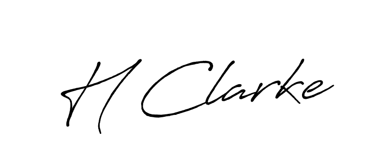 H Clarke stylish signature style. Best Handwritten Sign (Antro_Vectra_Bolder) for my name. Handwritten Signature Collection Ideas for my name H Clarke. H Clarke signature style 7 images and pictures png