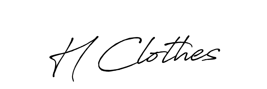 You should practise on your own different ways (Antro_Vectra_Bolder) to write your name (H Clothes) in signature. don't let someone else do it for you. H Clothes signature style 7 images and pictures png