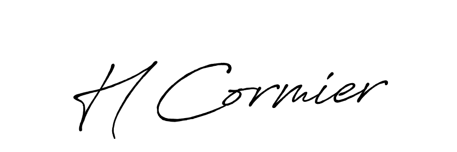 if you are searching for the best signature style for your name H Cormier. so please give up your signature search. here we have designed multiple signature styles  using Antro_Vectra_Bolder. H Cormier signature style 7 images and pictures png