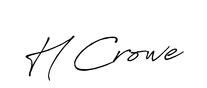 Use a signature maker to create a handwritten signature online. With this signature software, you can design (Antro_Vectra_Bolder) your own signature for name H Crowe. H Crowe signature style 7 images and pictures png