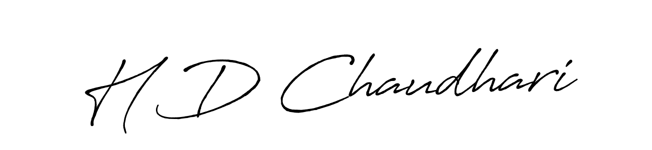 You should practise on your own different ways (Antro_Vectra_Bolder) to write your name (H D Chaudhari) in signature. don't let someone else do it for you. H D Chaudhari signature style 7 images and pictures png