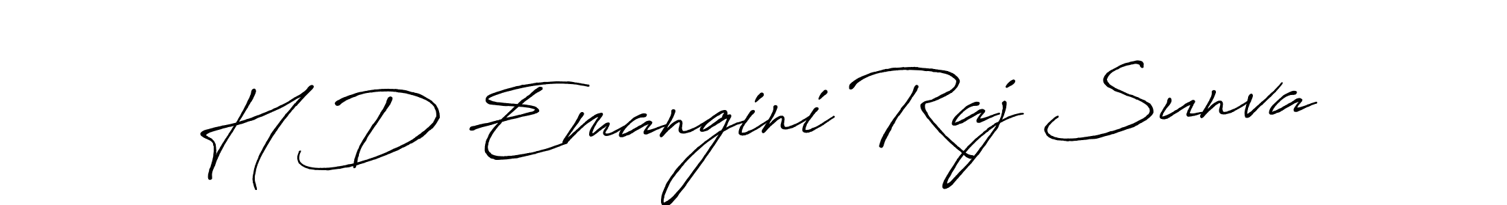 Also You can easily find your signature by using the search form. We will create H D Emangini Raj Sunva name handwritten signature images for you free of cost using Antro_Vectra_Bolder sign style. H D Emangini Raj Sunva signature style 7 images and pictures png