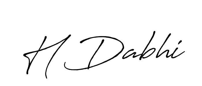 Also You can easily find your signature by using the search form. We will create H Dabhi name handwritten signature images for you free of cost using Antro_Vectra_Bolder sign style. H Dabhi signature style 7 images and pictures png