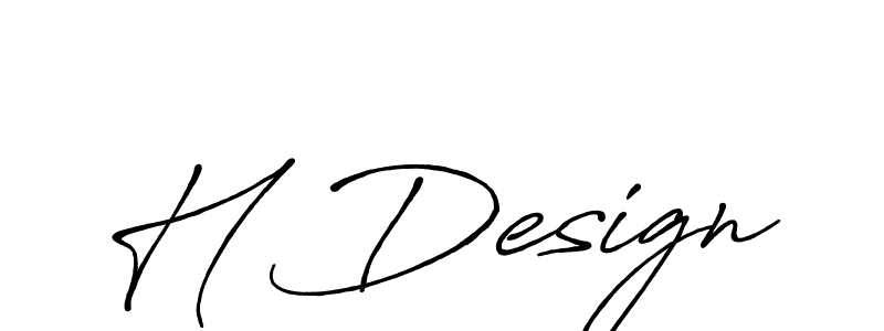 You should practise on your own different ways (Antro_Vectra_Bolder) to write your name (H Design) in signature. don't let someone else do it for you. H Design signature style 7 images and pictures png