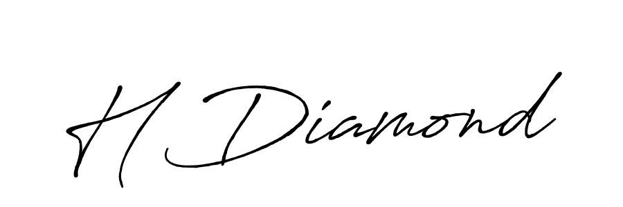 Design your own signature with our free online signature maker. With this signature software, you can create a handwritten (Antro_Vectra_Bolder) signature for name H Diamond. H Diamond signature style 7 images and pictures png