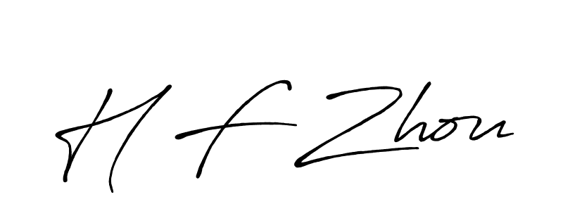 Make a beautiful signature design for name H F Zhou. Use this online signature maker to create a handwritten signature for free. H F Zhou signature style 7 images and pictures png