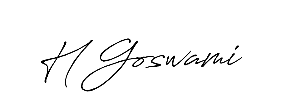 Make a beautiful signature design for name H Goswami. Use this online signature maker to create a handwritten signature for free. H Goswami signature style 7 images and pictures png