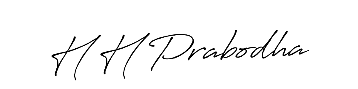 You should practise on your own different ways (Antro_Vectra_Bolder) to write your name (H H Prabodha) in signature. don't let someone else do it for you. H H Prabodha signature style 7 images and pictures png