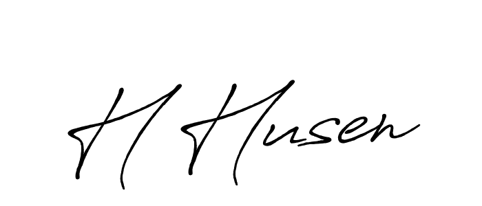 How to make H Husen signature? Antro_Vectra_Bolder is a professional autograph style. Create handwritten signature for H Husen name. H Husen signature style 7 images and pictures png