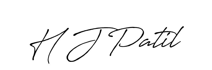 if you are searching for the best signature style for your name H J Patil. so please give up your signature search. here we have designed multiple signature styles  using Antro_Vectra_Bolder. H J Patil signature style 7 images and pictures png