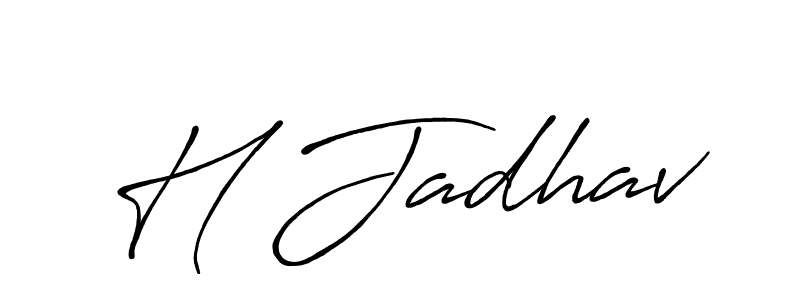 How to Draw H Jadhav signature style? Antro_Vectra_Bolder is a latest design signature styles for name H Jadhav. H Jadhav signature style 7 images and pictures png
