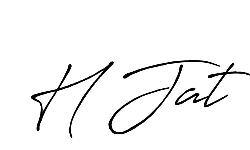 It looks lik you need a new signature style for name H Jat. Design unique handwritten (Antro_Vectra_Bolder) signature with our free signature maker in just a few clicks. H Jat signature style 7 images and pictures png