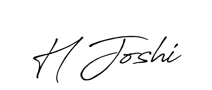 The best way (Antro_Vectra_Bolder) to make a short signature is to pick only two or three words in your name. The name H Joshi include a total of six letters. For converting this name. H Joshi signature style 7 images and pictures png